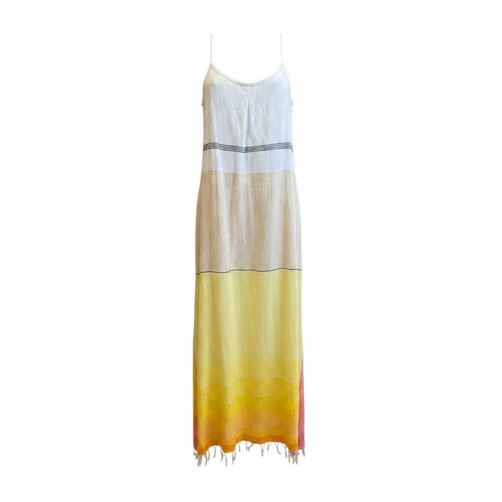 Lemlem by Liya Kebede Lemon Linen Maxi Dress XS